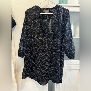 A Pea in the Pod Black and White Polka Dot Maternity Top